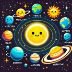 DALL·E 2024-12-06 12.56.38 - A vibrant illustration of the solar system showing the Sun at the center, surrounded by faceless planets in their correct order_ Mercury, Venus, Earth (1)